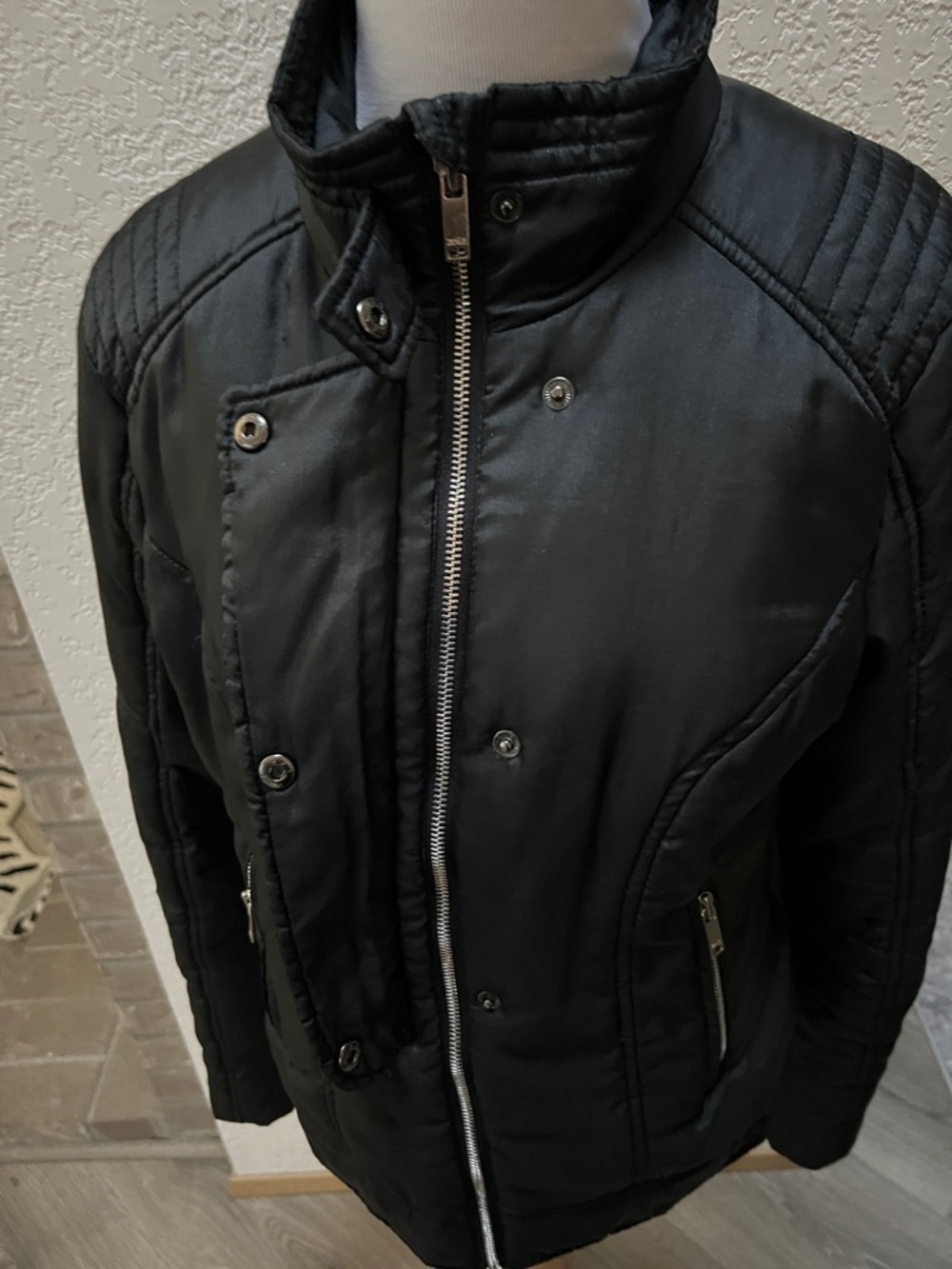 Zella Zip Up Biker insulated Jacket - Picture 7 of 10